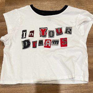 Crop top print t-shirt